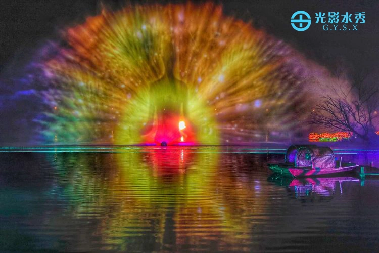 3D Laser Holographi Water Screen Movie Projector Fountain with Outdoor Musical Fountain