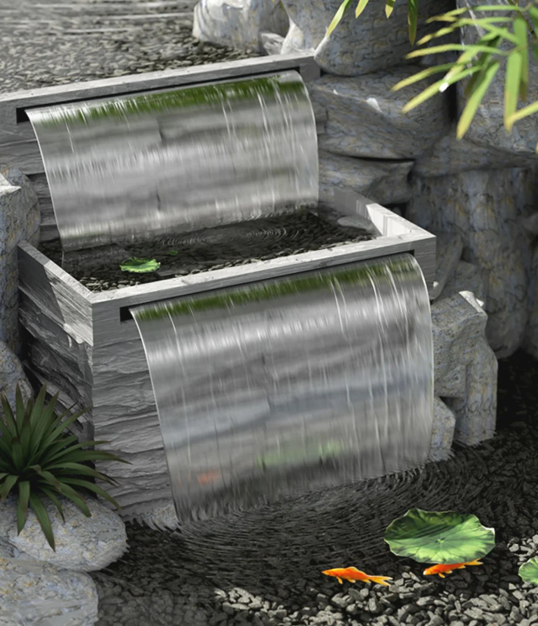 Garden Artificial Wall Garden Waterfalls Swimming Pool Waterfalls