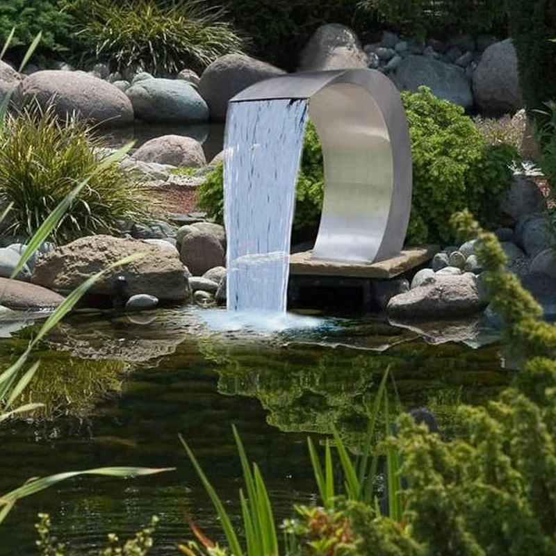 Customize Stainless Steel Ball Sculpture Garden Water Fountains