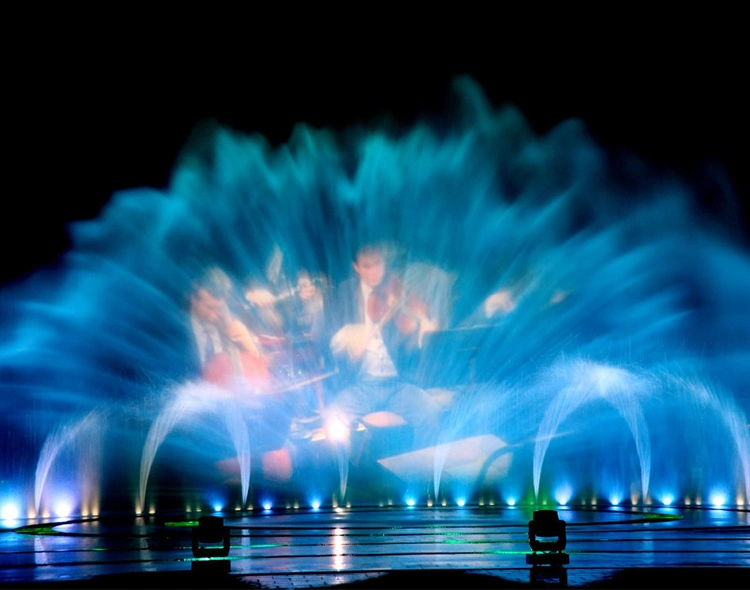 Professional Supplier Music Dancing Water Screen Movie Fountain