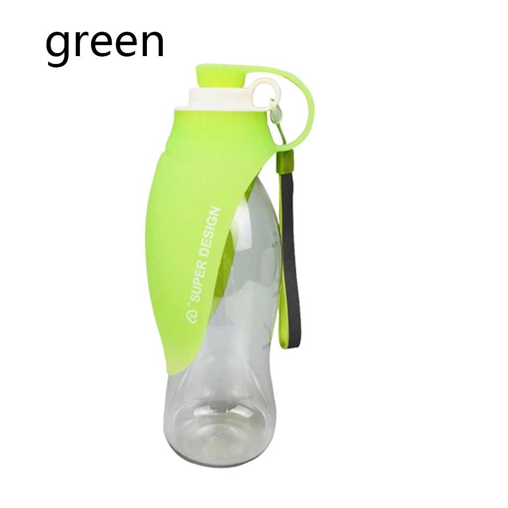 Portable Pet Travel Water Bottle Leaf Shape Dog Drinking Dispenser Fountain