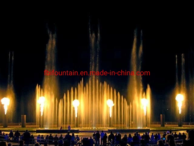 Outdoor Set Fire on Water Flame Fountains