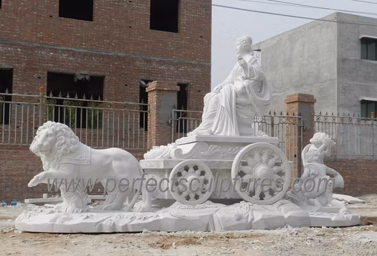 Fontana da giardino ad acqua per scultura in pietra da giardino