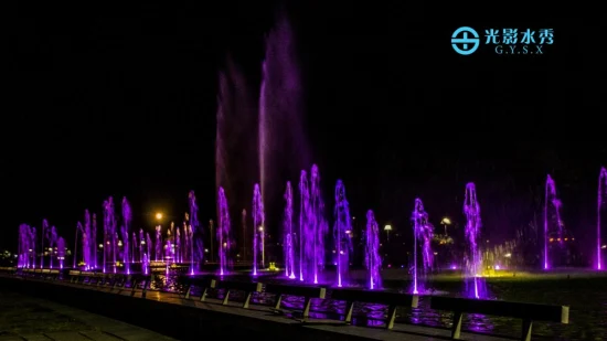 Parco Nazionale Fontana danzante con spettacolo acquatico di 110 m con luci RGB e fuoco laser