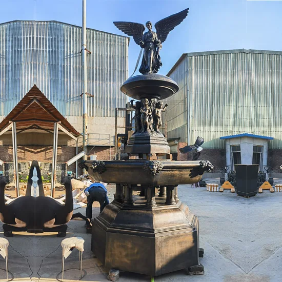 Decorazione del paesaggio all'aperto Famoso grande gigante in metallo bronzo figura signora scultura statua Place de la Concorde Parigi fontana in bronzo d'acqua