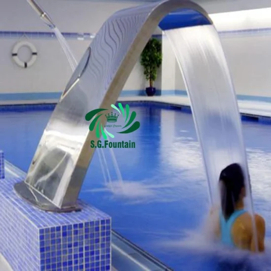 Cascate artificiali in acciaio inossidabile per piscina in vetroresina prezzo produttore cinese