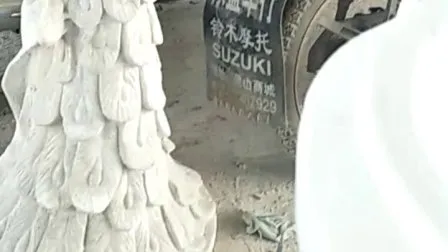 Fontana da parete con figura scultorea realizzata in granito di marmo multicolore per la decorazione del giardino