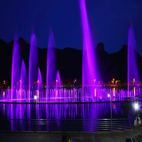 Fontana musicale, progettazione su larga scala di uno spettacolo di danza sull'acqua