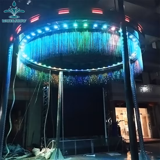 Crea tende d'acqua digitali grafiche colorate personalizzate per la decorazione